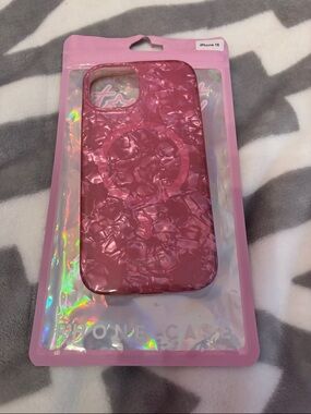 Pink Iridescent Pearl iPhone 15 Case
